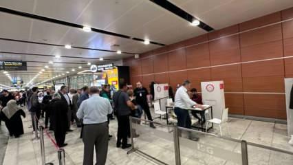 İstanbul Sabiha Gökçen Havalimanı'nda oy verme işlemi sürüyor