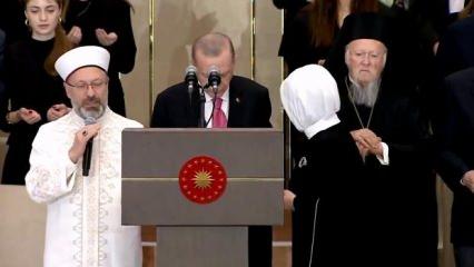 Ali Erbaş Erdoğan'ın "Göreve Başlama Töreni"nde dua etti