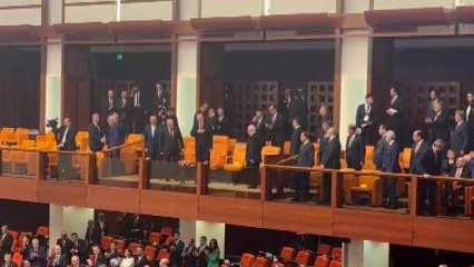 Cumhurbaşkanı Erdoğan yemin töreni için Meclis'te