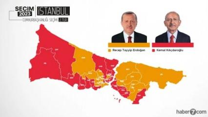 Cumhurbaşkanlığı 28 mayıs seçimlerinde İstanbul'un hangi ilçesi hangi lideri seçti?