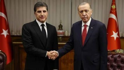 IKBY Başkanı Barzani'den Cumhurbaşkanı Erdoğan'a bir tebrik daha