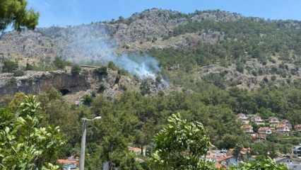 Fethiye'de orman yangını: 5 dönüm alan zarar gördü