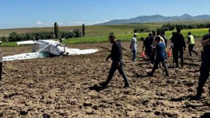 İstanbul'dan kalkan eğitim uçağı Aksaray'da düştü