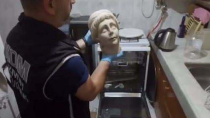 2 bin yıllık heykel bulaşık makinesinden çıktı!