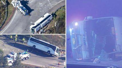 Avustralya'da son 30 yılın en büyük otobüs kazası