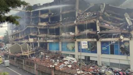 Başakşehir OSB'de çıkan yangın 3’üncü gününde devam ediyor