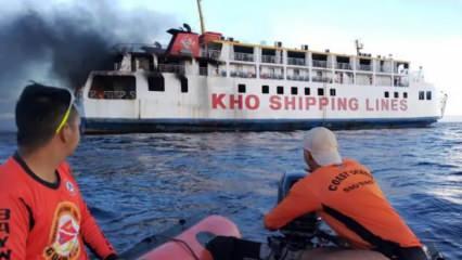 Filipinler'de 120 yolcunun bulunduğu feribotta yangın