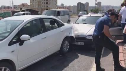 Kayseri’de zincirleme kaza: 7 araç birbirine girdi!
