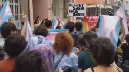 LGBT'lilerden alçak yürüyüş: Sözde 'Kürdistan' sloganı attılar!
