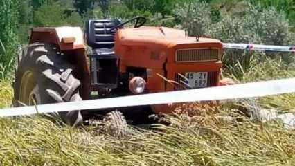 Manisa'da traktör devrildi; sürücü yaralı, eşi öldü 