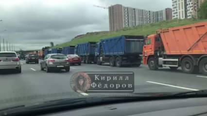 Moskova'da damperli kamyon önlemi
