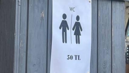 Çeşme'de 'Tuvalet 50 lira' yazısını asan işletmeci konuştu