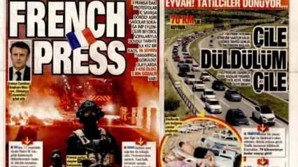 Fransa'da iç savaş başladı - Gazete manşetleri