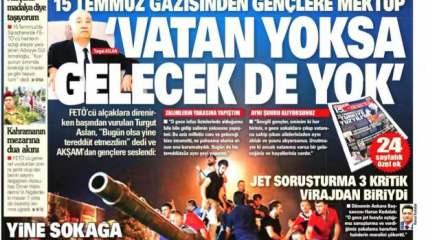 İşte 15 Temmuz gazete manşetleri: Türkiye geçilmez