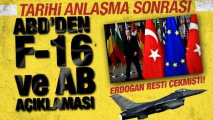 Tarihi anlaşma sonrası ABD'den F-16 ve AB üyeliği açıklaması!
