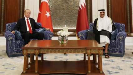 Katar Emiri Al Sani'den Erdoğan açıklaması