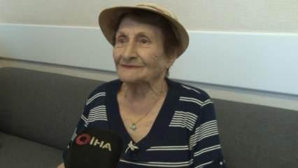 Yaşama sevinciyle 92 yaşında kan kanserini yendi