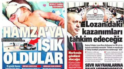 Devlet Hamza bebeğin gözleri için seferber - Gazete manşetleri
