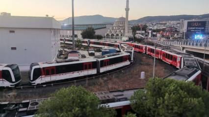 İzmirlilere haftanın ilk günü toplu ulaşım şoku: Metro ve tramvay çalışanları greve gitti