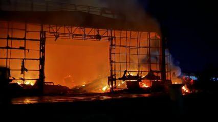 Kastamonu'da fabrika yangını: Alevler yeniden yükseldi