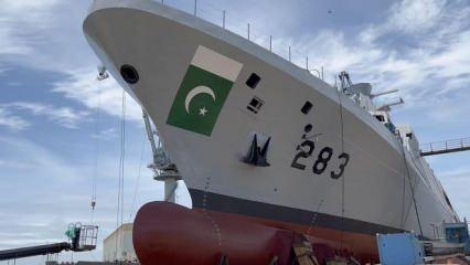 Pakistan MİLGEM Projesi'nin son gemisi denize iniyor