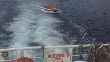 Sarıyer önlerinde makine arızası yapan tekne kurtarıldı