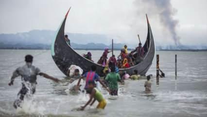 Arakanlı Müslümanları taşıyan tekne battı: 17 ölü