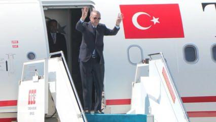 Başkan Erdoğan, Macaristan'a gitti!