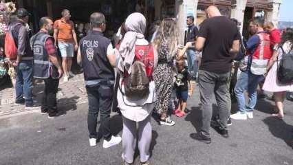 Büyükada'da kaçak göçmenlere yönelik denetim   