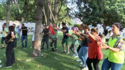 İBB'ye bağlı Ağaç A.Ş. çalışanlarının eylemi 2. gününde