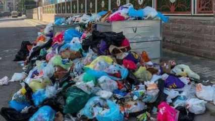 İSTAÇ çalışanları eylemde: İstanbul'da çöp dağları ve kötü koku rezilliği