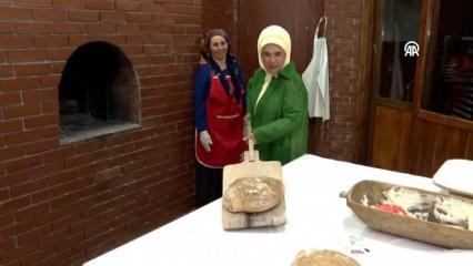 Emine Erdoğan'dan, 'Ekolojik Köy' ziyareti