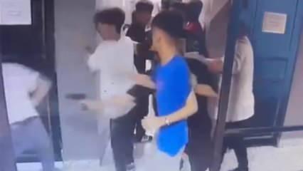 Halı saha ma&ccedil;ında silahlar konuştu! Olay anı anbean b&ouml;yle kaydedildi