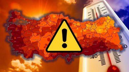 Kavurucu sıcaklar bir kez daha geliyor! istanbul ve çok sayıda ilde alarm!