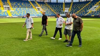  Ankarag&uuml;c&uuml; Başkanı Faruk Koca, Eryaman Stadı'nı inceledi