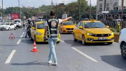 Fatih'te taksicilere yönelik denetim gerçekleştirildi