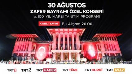 İlk kez TRT1 ekranında olacak! 30 Ağustos Zafer Bayramı'nda 100.yıl marşı...
