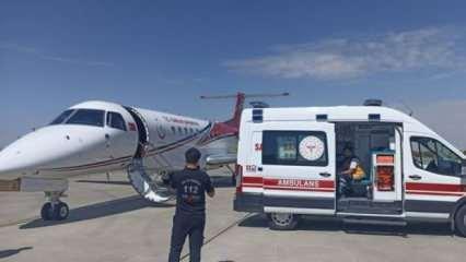 Şanlıurfa'da tedavi gören 3 bebek, ambulans uçakla İstanbul'a sevk edildi