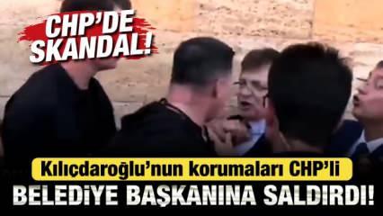 CHP'de skandal! Kılıçdaroğlu'nun korumaları CHP'li belediye başkanına saldırdı