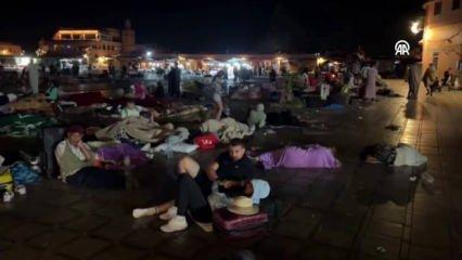 Fas'ta 7 büyüklüğünde deprem sonrası halk sokaklara döküldü