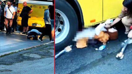 İstanbul'da korkunç olay! Hamile kadın İETT otobüsünün altında kaldı!