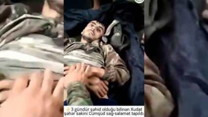 Azerbaycan askeri 3 gün sonra sağ olarak bulundu