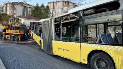 Seyir halindeki İETT otobüsü Başakşehir'de devrilmişti! Yeni gelişme...