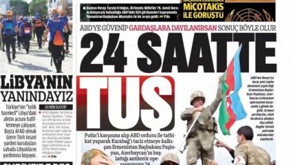 Ermenistan 24 saatte 'tuş' -  21 Eylül gazete manşetleri