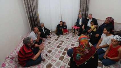 Milletvekili Gül ve Başkan Tahmazoğlu ailelere misafir oldu