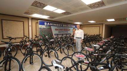 Şahinbey Belediyesinden 3 teşekkür belgesine bisiklet!