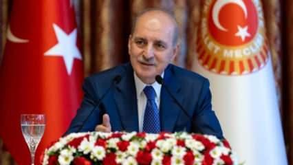 TBMM Başkanı Kurtulmuş'tan açıklama: Türkiye'nin boynunun borcudur