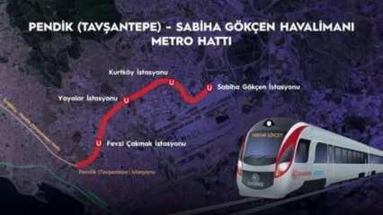 Pendik-Sabiha Gökçen metro hattı 1 yaşında!