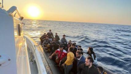 Didim’de 36 düzensiz göçmen kurtarıldı