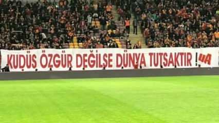 Galatasaray'ın taraftar grubu "ultrAslan"dan Filistin'e destek mesajı
